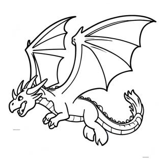 Straszny Ender Dragon W Locie Kolorowanka 100957-39432