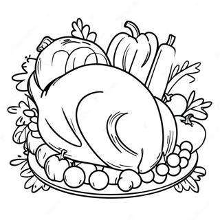 Kolorowanka Z Uczta Dziekczynna 101268-39781