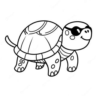 Kolorowanka Z Zolwiem Morskim W Okularach Przeciwslonecznych 101295-39703