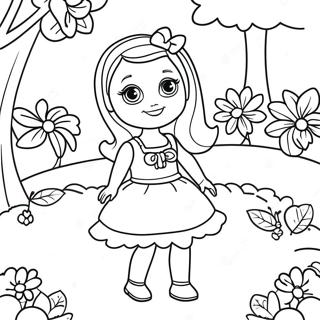 Barbie Chelsea W Magicznym Ogrodzie Kolorowanka 101419 39901