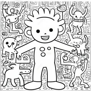 Kolorowanka Kolorowych Postaci Keitha Haringa 101548-40000