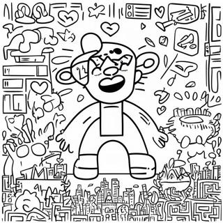 Kolorowanka W Stylu Graffiti Keitha Haringa 101550-40007