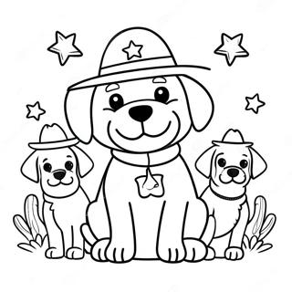 Przyjazny Szeryf Labrador Z Przyjaciolmi Kolorowanka 101681-40110