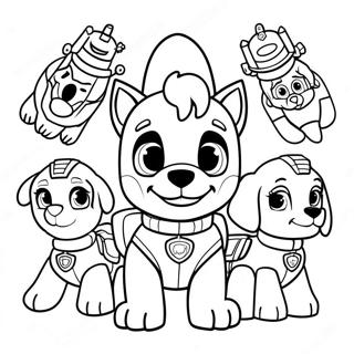 Kolorowanka Zespol Liberty Paw Patrol 101833-40224