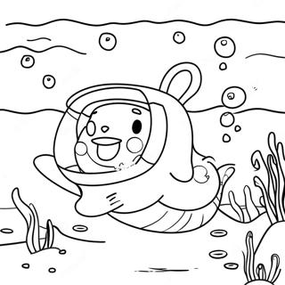 Kolorowanka Z Piaszczystymi Policzkami W Podwodnej Przygody 102014-40368
