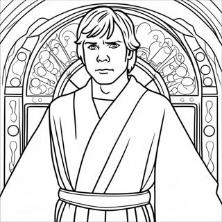 Luke Skywalker W Szatach Jedi Strona Do Kolorowania 102192-40497