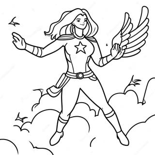 Kolorowanka Z Kapitanem Marvel I Gesia 102530-40766