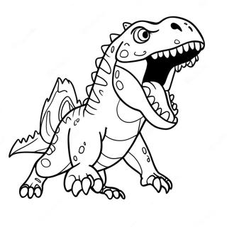 Grozny Indoraptor W Kolorowance 102606-40818