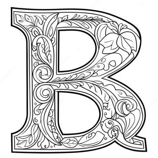 Wyrazista Strona Do Kolorowania Z Litera B 102759-40941