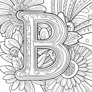 Wyrazista Strona Do Kolorowania Z Litera B 102759-40943