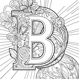 Wyrazista Strona Do Kolorowania Z Litera B 102759-40944