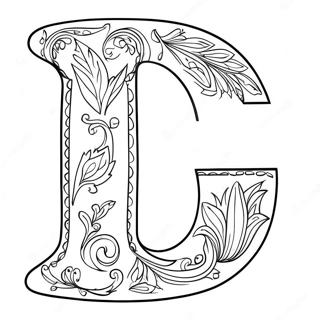 Zabawna Strona Do Kolorowania Z Litera C 102760-40946