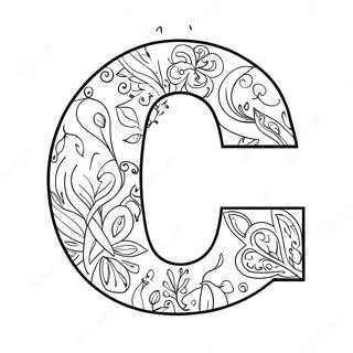 Zabawna Strona Do Kolorowania Z Litera C 102760-40948