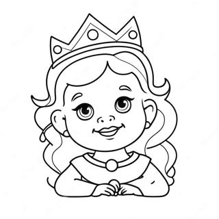 Urocza Ksiezniczka Z Korona Kolorowanka 102914-41059