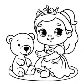 Zabawna Ksiezniczka Z Misiem Kolorowanka 102916-41065
