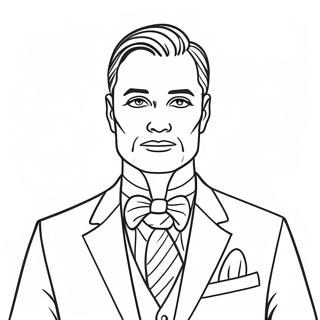 Kolorowanka Dzentelmen W Garniturze 103021-41149