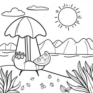 Kolorowanka Z Urokliwa Letnia Scena 103608 41597