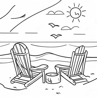 Kolorowanka Z Romantycznym Dniem Na Plazy 103609-41603