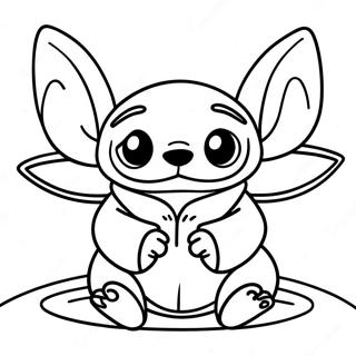 Stitch I Baby Yoda Kolorowanki