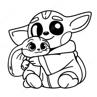 Szczesliwa Kolorowanka Z Szyciem I Baby Yoda 103791-41749
