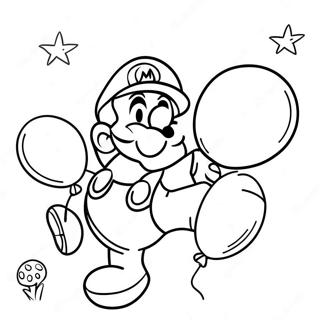 Urodziny Mario Kolorowanki