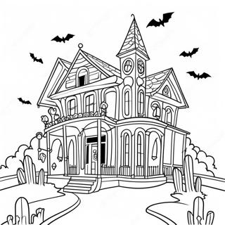 Kolorowanka O Strasznym Nawiedzonym Zamku 104148-42020