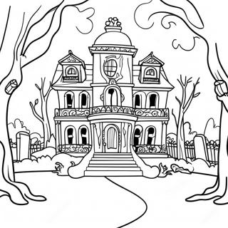 Nawiedzony Dwór Kolorowanki