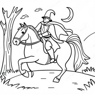 Przerazajaca Kolorowanka Jezdzca Bez Glowy Na Koniu 104408-42228