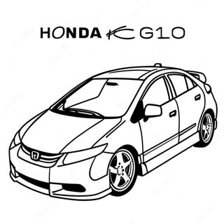 Honda Civic Kolorowanki