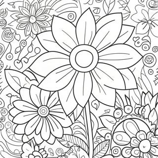 Urokliwe Rozowe Kwiaty Kolorowanka 105205-42850