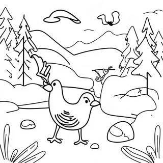 Zimowe Wzory Migracji Kolorowanka 105254-42893