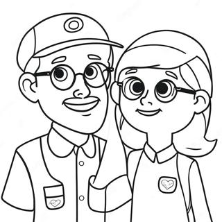 Kolorowanka Blippi I Meekah 105587-43148