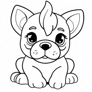 Kolorowanka Uroczy Szczeniak Boston Terrier 105639 43196