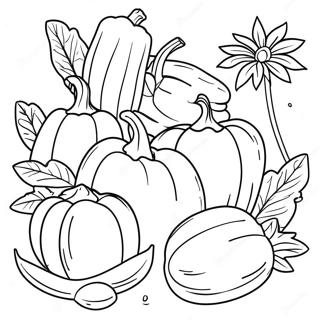 Kolorowanka Z Kolorowym Ogrodem Warzywnym 106029-43502