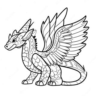Kolorowanka Skrzydla Ognia Rainwing 106283-43687