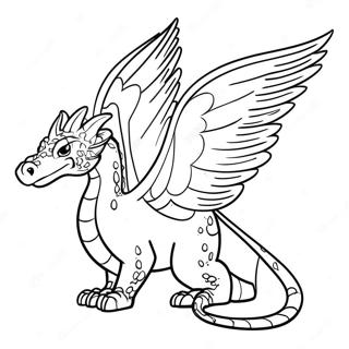 Kolorowa Kolorowanka Skrzydla Ognia Rainwing 106284-43690