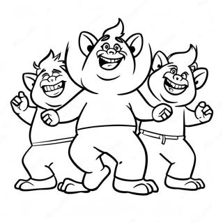 Floyd Troll Tanczacy Z Przyjaciolmi Kolorowanka 106338 43738