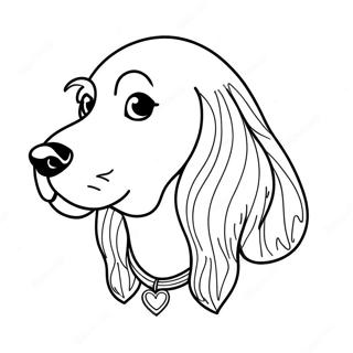 Uroczy Pies Irlandzki Setter Kolorowanka 10707-274