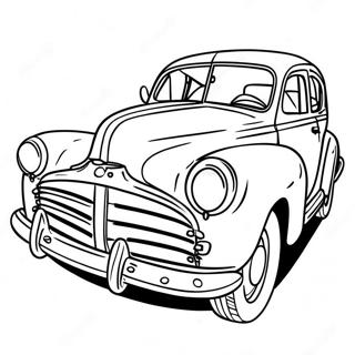 Klasyczna Kolorowanka Samochodu Vintage 107156-44381