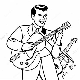 Kolorowanka Z Muzyka Rock And Roll Z Lat 50 107307 44500