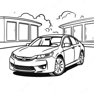 Kolorowanka Z Rodzinnym Sedanem Honda Accord 107898 44958