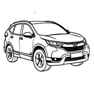 Kolorowanka Z Suv Em Honda Cr V 107899-44961