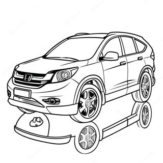 Kolorowanka Z Suv Em Honda Cr V 107899-44962