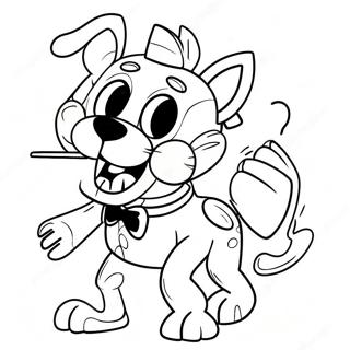 Postac Mangle Fnaf W Akcji Do Kolorowania 108101 45113