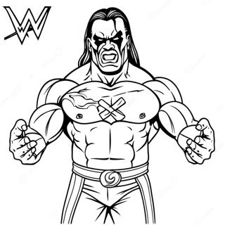 Kolorowanka Z Przerazajacym Wwe The Fiend 108338 45306