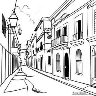 Kolorowanka Z Zywa Scena Uliczna W Cartagenie 108646 45546