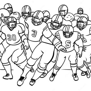 Dynamiczna Kolorowanka Z Druzyna Futbolu Amerykanskiego 108671 45563