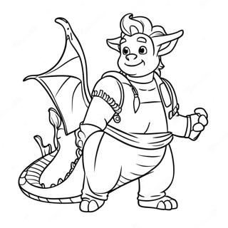 Mal Z Towarzyszem Smokiem Strona Do Kolorowania 109109-45963