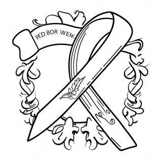 Kolorowanka Plakatu Tygodnia Czerwonej Wstazki 109237-46055