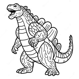 Godzilla Ryczacy Kolorowanka 109469-46241